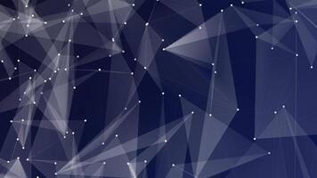 abstrakt geometrisk maska av sammankopplade poäng och genomskinlig trianglar video