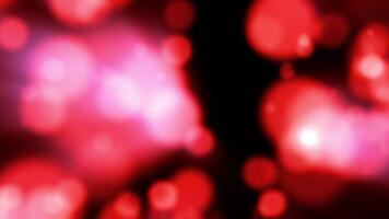 abstrakt röd bokeh bakgrund med mjuk runda lysande ljus cirklar video