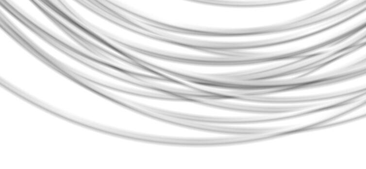 Grey smooth wavy stripes abstract geometric background vector