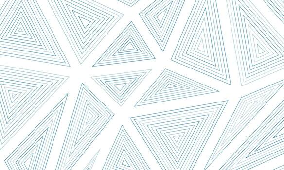 Blue linear triangles abstract geometric tech background vector