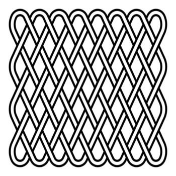 Intricate Celtic knot pattern with interwoven lines decorative elements vector