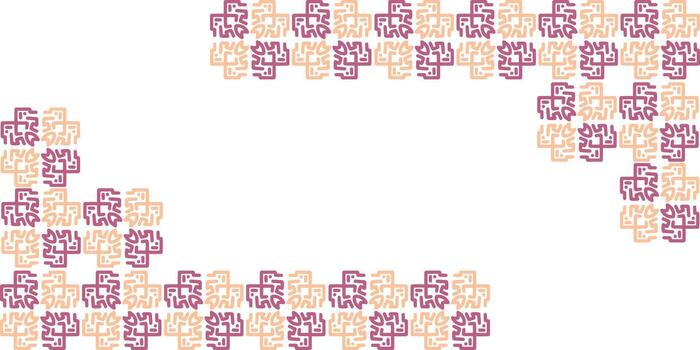 asimétrico resumen modelo con esquina elementos vector