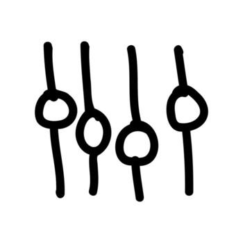 Doodle of an Audio Equalizer with Vertical Control Sliders vector