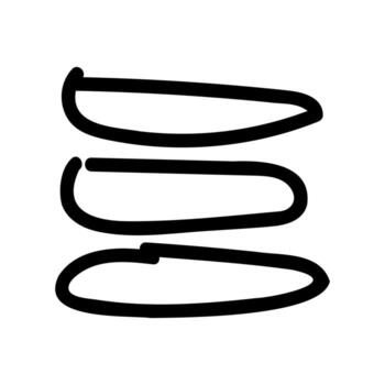 garabatear estilo navegación símbolo para un aplicación o sitio web interfaz vector