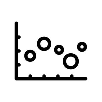 sencillo negro icono con un tema grafico, punto trama vector