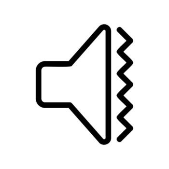 Speaker Icon with Sound Waves Representing Audio Volume and Notification vector