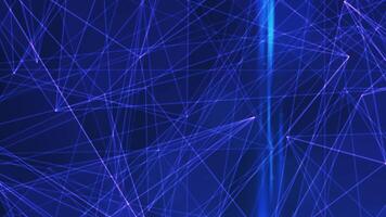 digitale Rete sfondo con intersecano raggiante viola Linee video