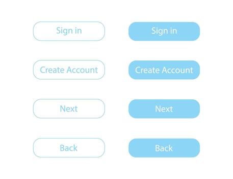 UI elements set design vector