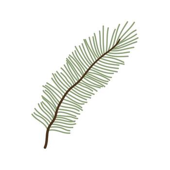 Lush pine tree branches adorned with vibrant green needles and rustic cones. Nature s intricate details captured in a peaceful forest scene. vector