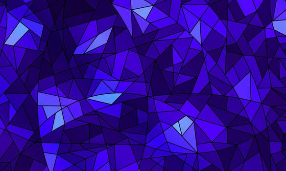 Abstract geometric polygon background in blue and purple tones. irregular polygonal pattern. vector