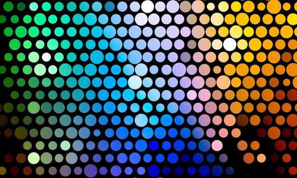 Colorful abstract circle dots pattern background. vibrant decorative. vector