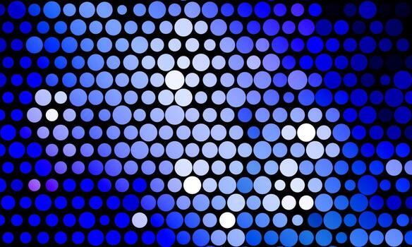 Blue abstract circle dots pattern background. modern halftone-style design. vector