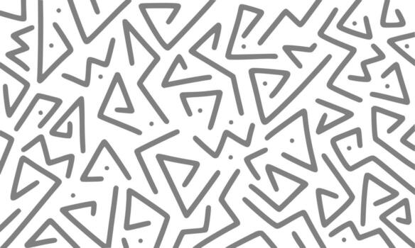 marker drawn bold doodle lines and dots pattern. Abstract modern geometric uncurved ornament background. vector