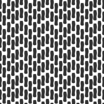 Seamless pattern with vertical shapes, great for modern design. black doodles endless texture vector
