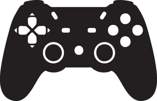 game controller icon on background console joystick vector