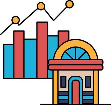 un edificio con un grande ventana y un pequeño ventana vector