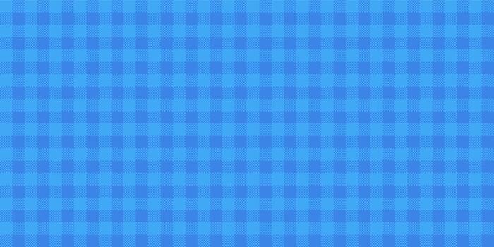 Seamless blue vichy pattern background. Gingham texture for flannel fabric with square design. Check plaid blanket wallpaper with geometric grid for napkin. Cute abstract repeat autumn backdrop. vector