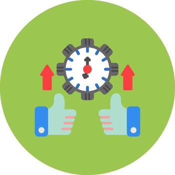 Time Management Bold Frame Module vector