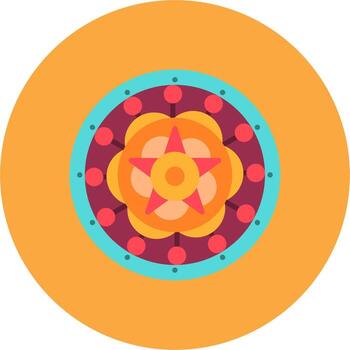 mandala degradado marco objeto vector