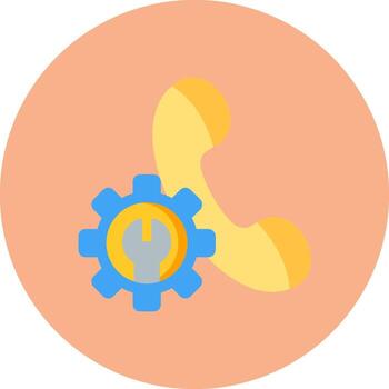 Technical Support Compact Frame Badge vector