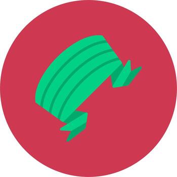 Folded Ribbon Gradient UX Badge vector