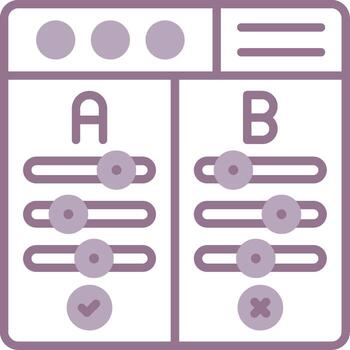 Ab Testing Clear Object vector