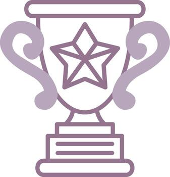 Trophy Star Gradient Design Block vector