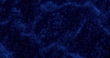 neural fluir lazo resumen datos corriente animación con brillante partículas video