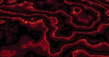 lysande röd topografisk rutnät slinga trogen sci-fi terräng bakgrund video