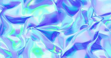 Iridescent Flow Loop Abstract Holographic Wave Animation video