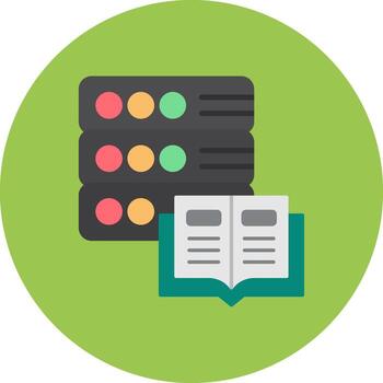 Database Bright UX Token vector