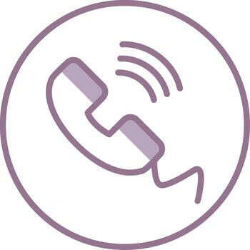 Phone Call Gradient Design Block vector