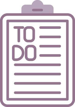 To Do List Sleek Digital Object vector