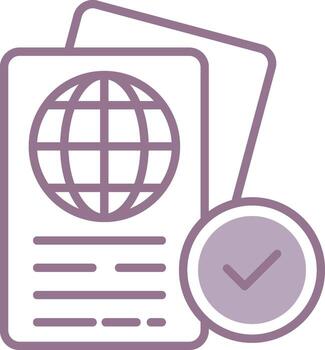 Passport Control Clear Object vector