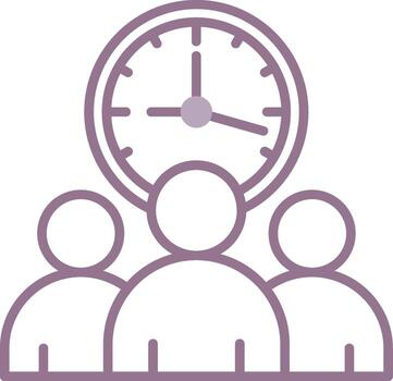 equipo administración futurista web módulo vector