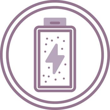 Battery Gradient Design Block vector