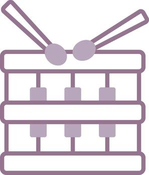 Drum Clean Shape Pattern vector