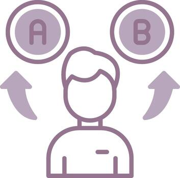 Decision Making Stylish Frame Token vector