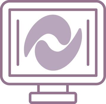 vórtice neón forma modelo vector