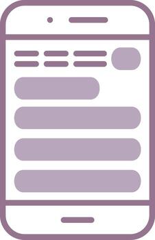 Mobile Modern Grid Object vector