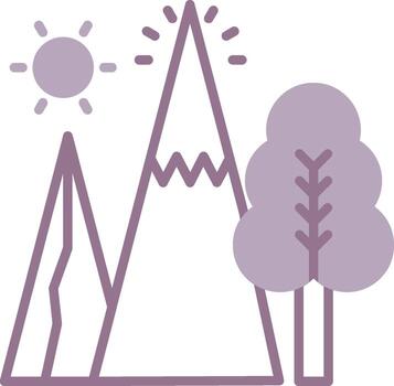 Hill Gradient Design Block vector