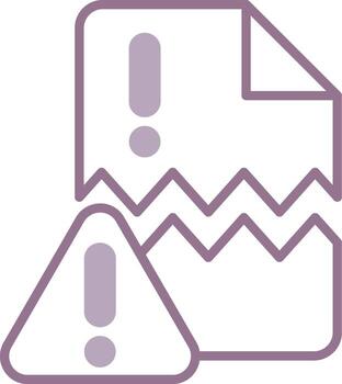 Error Shadowed Grid Piece vector