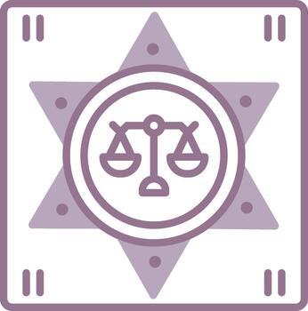 Sheriff Minimal Visual Mark vector