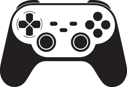 Modern Game Controller Icon on Checkered Field vector