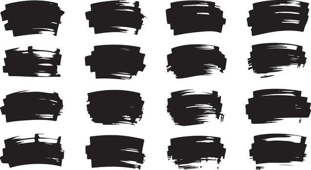 Ink Blob Collection for Artistic Effects vector