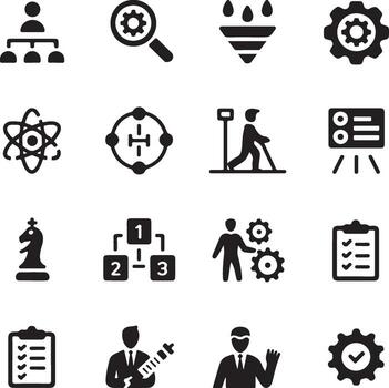 Organization Chart Hierarchy Structure Icon vector