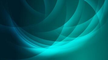 cyan skinande teknologi rörelse bakgrund med abstrakt vågor video