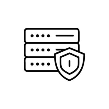 minimalista datos servidor con seguridad proteger y proteccion en antecedentes vector