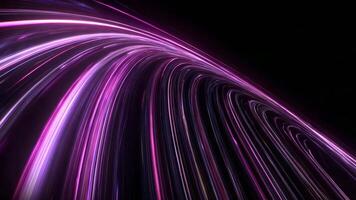 dynamisk strömma av vibrerande ljus spår skapande en fascinerande visuell resa genom Plats video