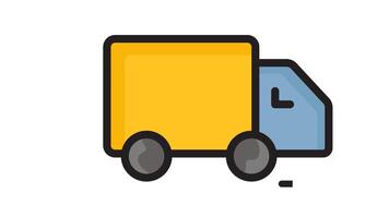 leverans ikon animation. animerad ikon relaterad till leverans snabb. lämplig för användare gränssnitt, förse visuell respons och Mer. looping animering stil. alfa kanal, transparent bakgrund video